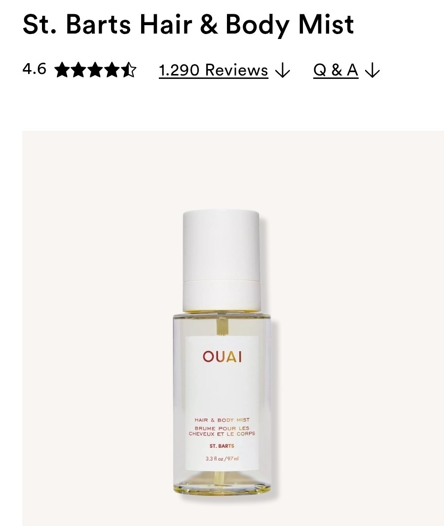Hair & Body Mist 3.3oz