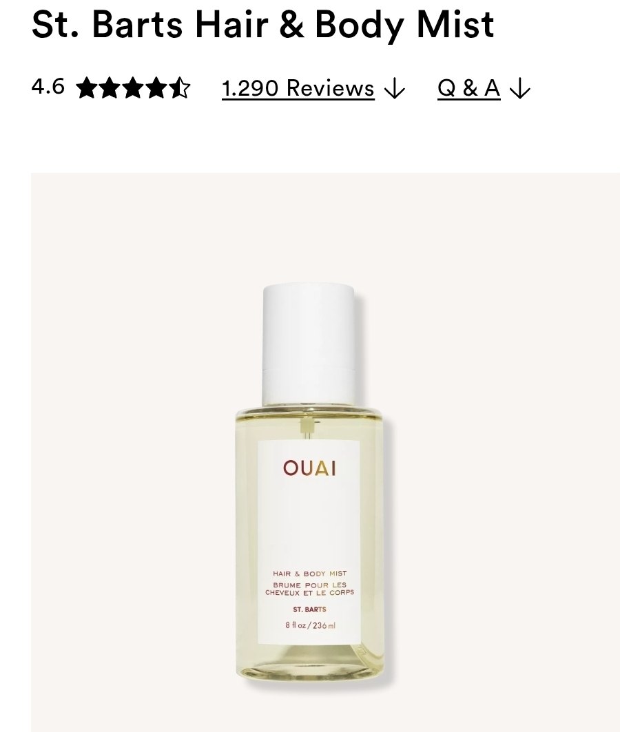 Hair & Body Mist 8.0oz