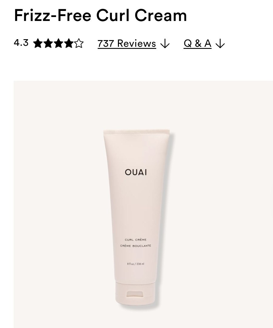 Curl Cream 8.0oz