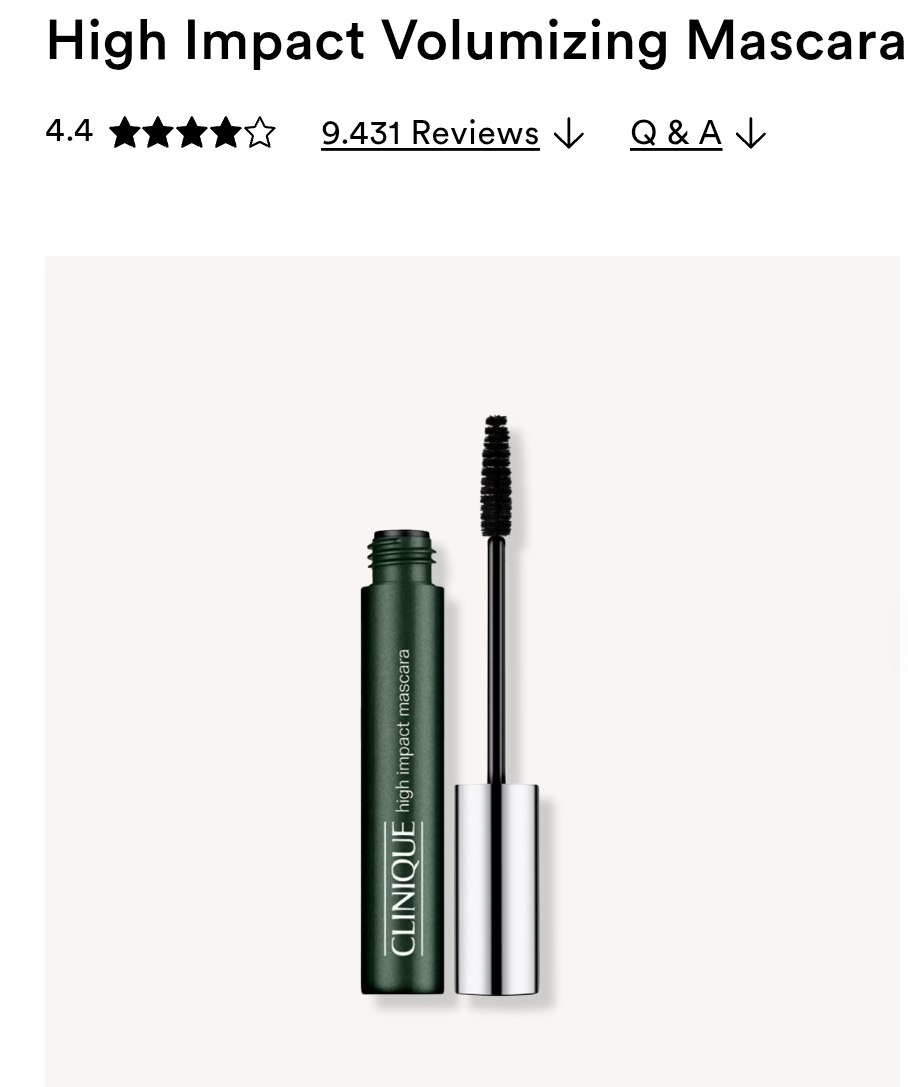 High Impact Volumizing Mascara