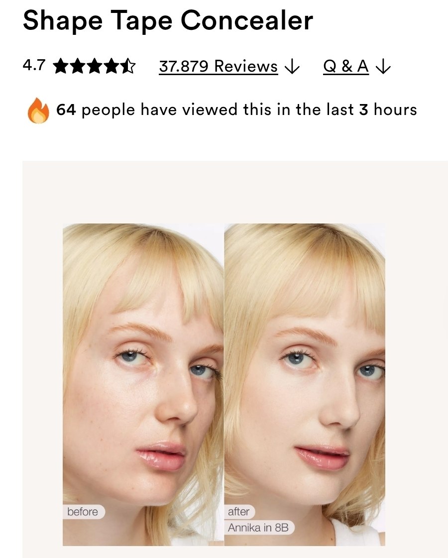 Shape Tape Concealer