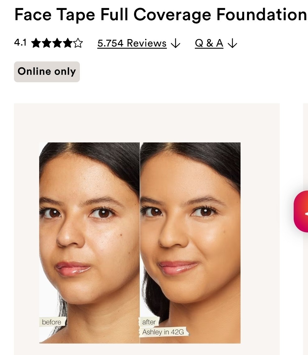 Face Tape Full Coverage Foundation