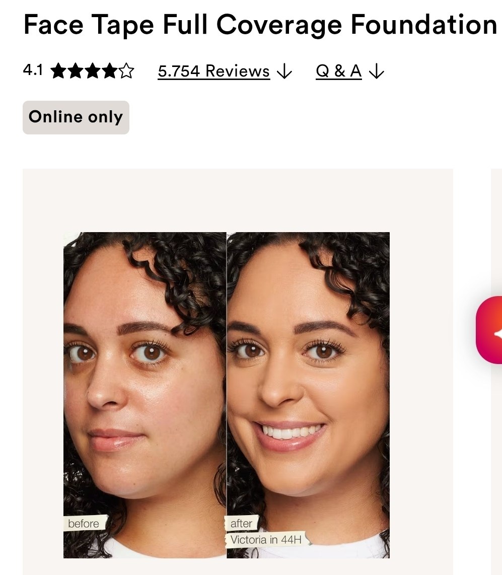 Face Tape Full Coverage Foundation