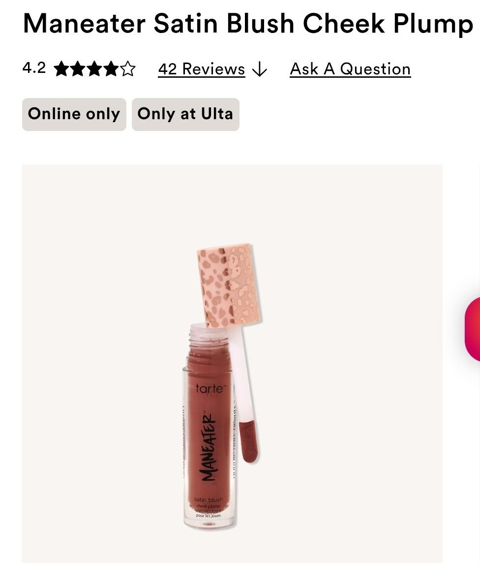 Maneater Satin Blush Cheek Plump