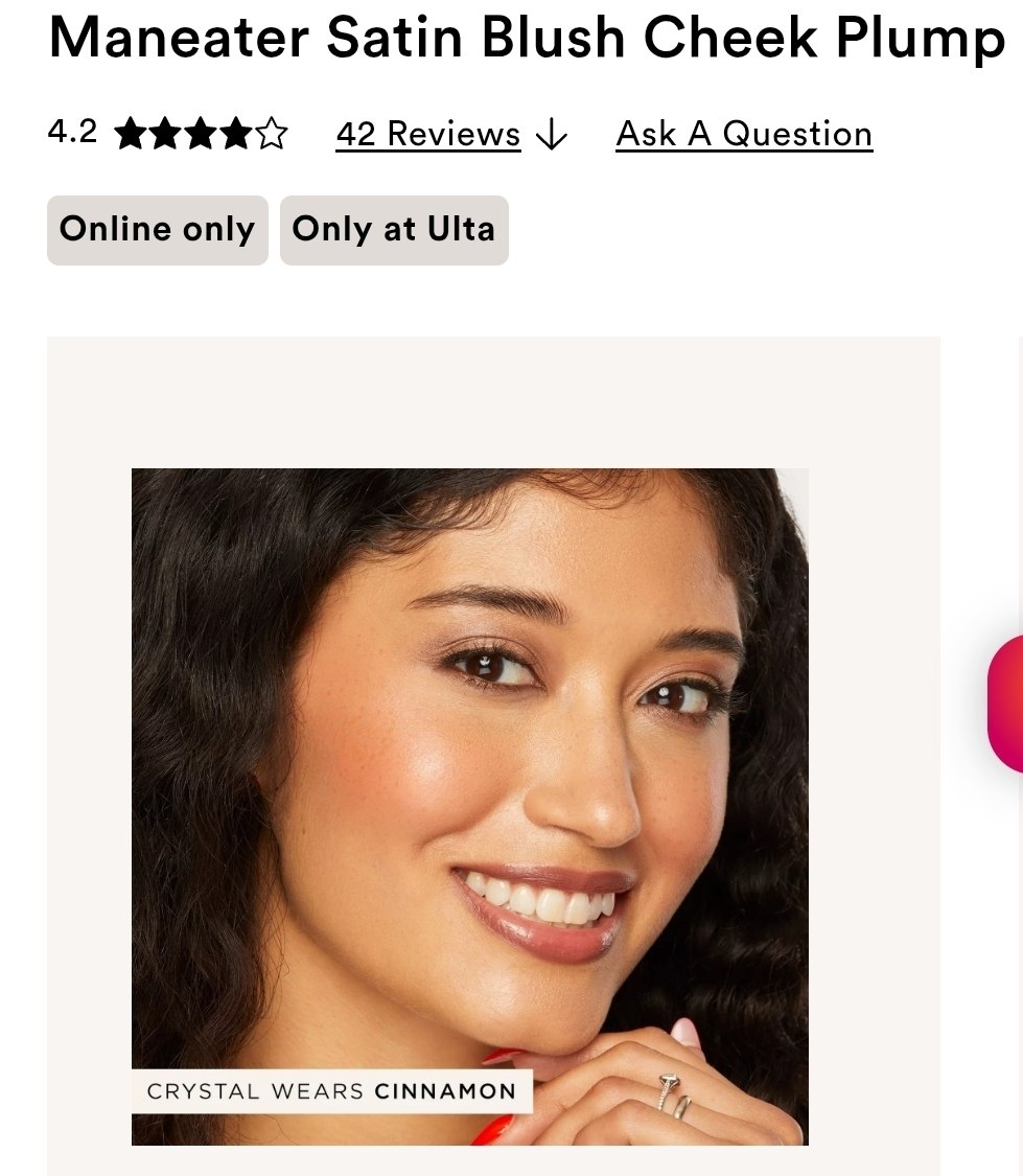 Maneater Satin Blush Cheek Plump