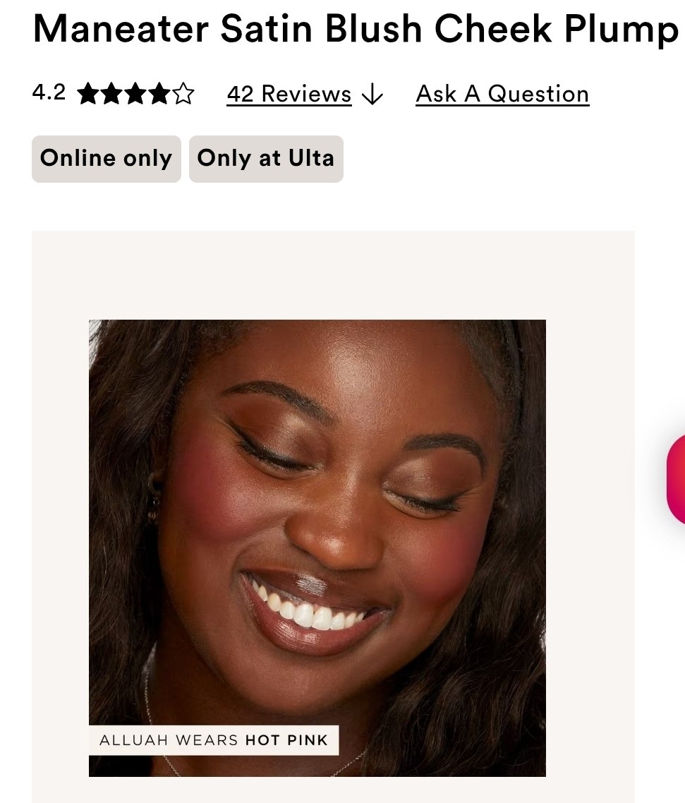 Maneater Satin Blush Cheek Plump