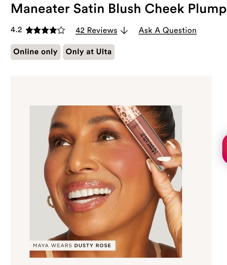 Maneater Satin Blush Cheek Plump