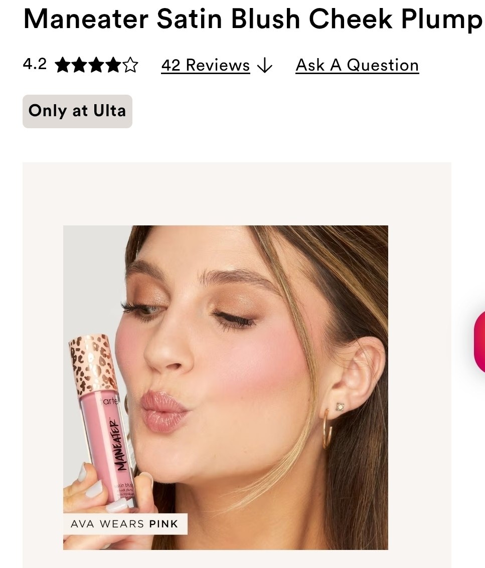 Maneater Satin Blush Cheek Plump