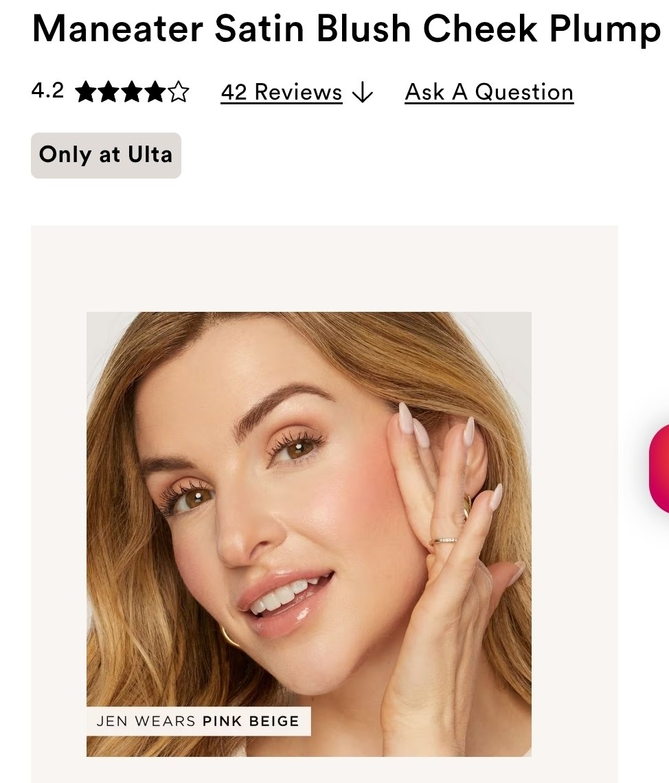 Maneater Satin Blush Cheek Plump