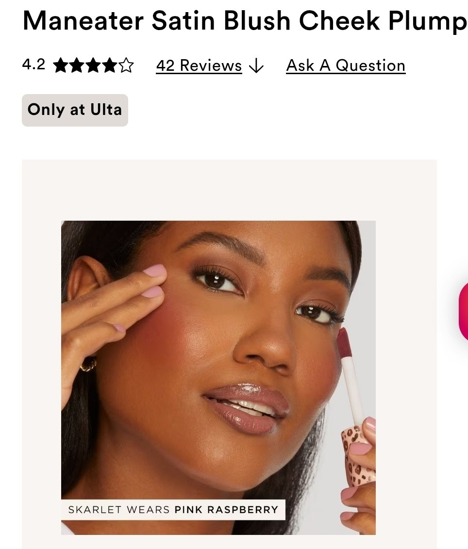 Maneater Satin Blush Cheek Plump