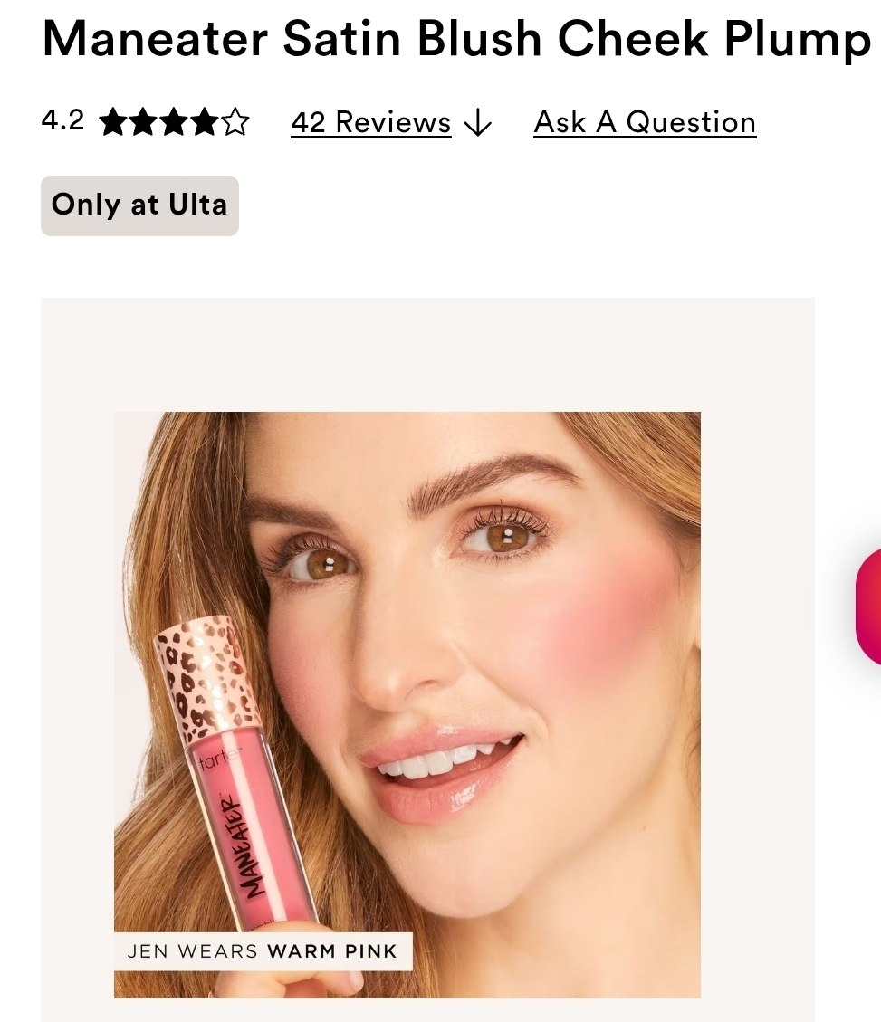 Maneater Satin Blush Cheek Plump