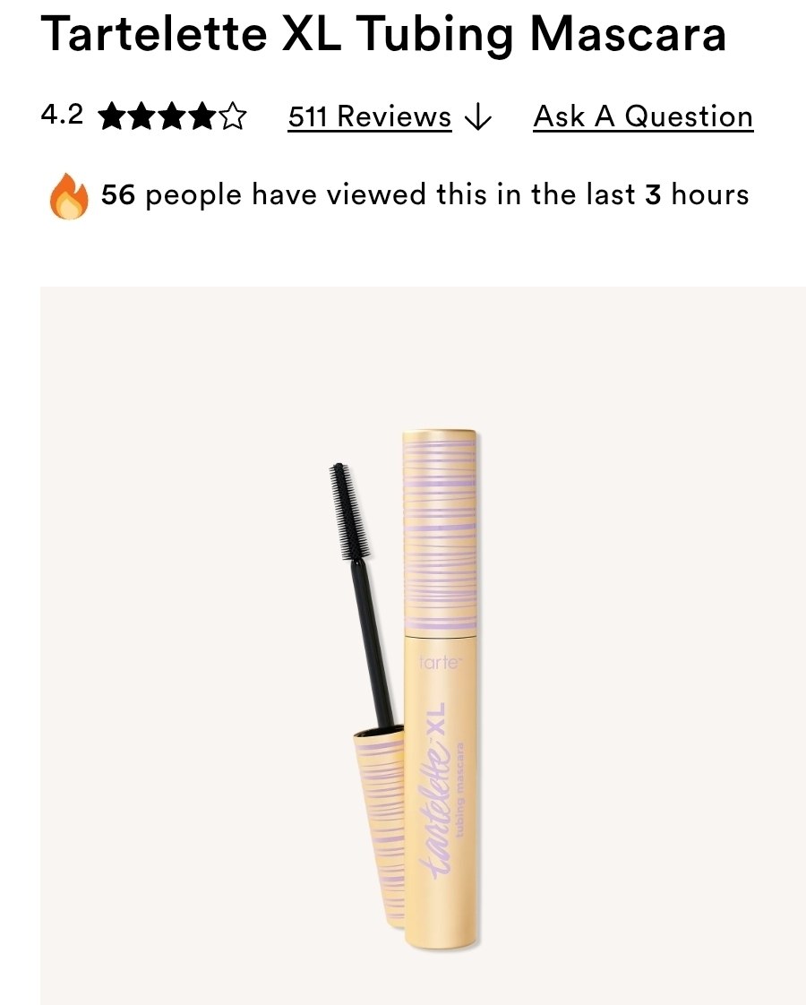 Tartelette XL Tubing Mascara