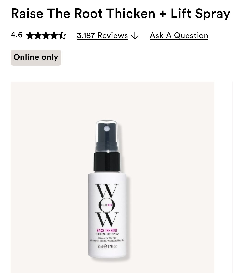 Raise The Root Thicken + Lift Spray 1.7oz