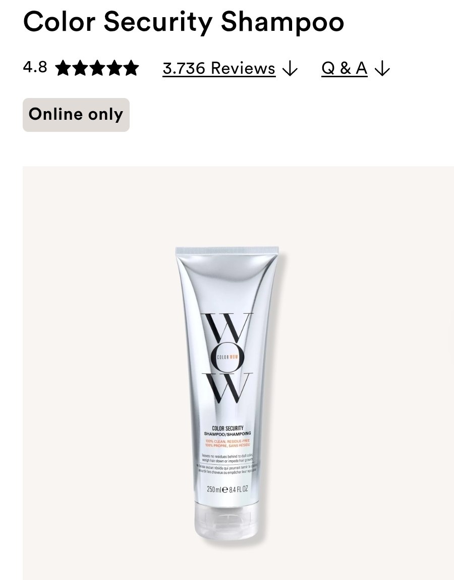 Color Security Shampoo 8.4oz