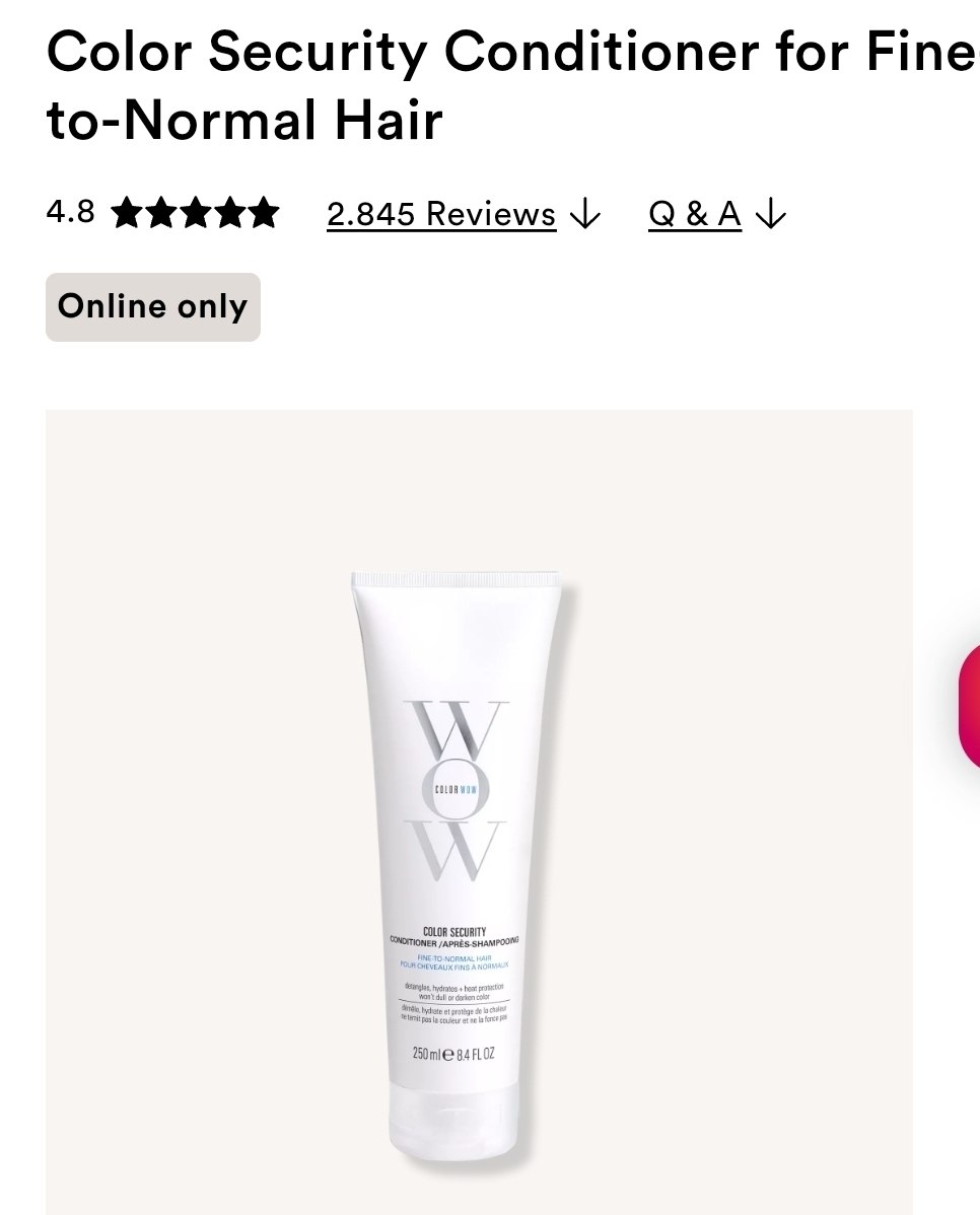 Color Security Conditioner for Fine-to-Normal Hair 8.4oz