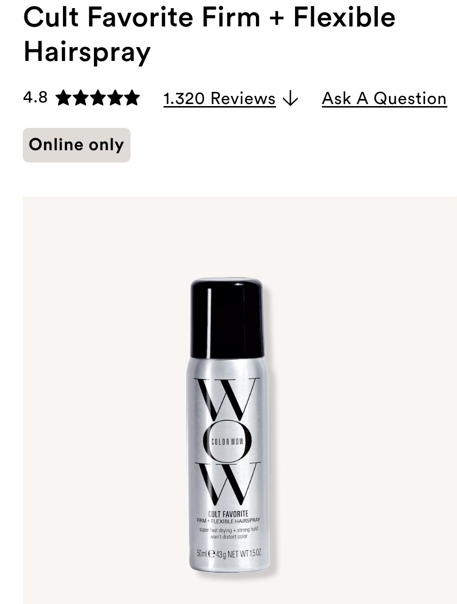 Cult Favorite Firm + Flexible Hairspray 1.5oz