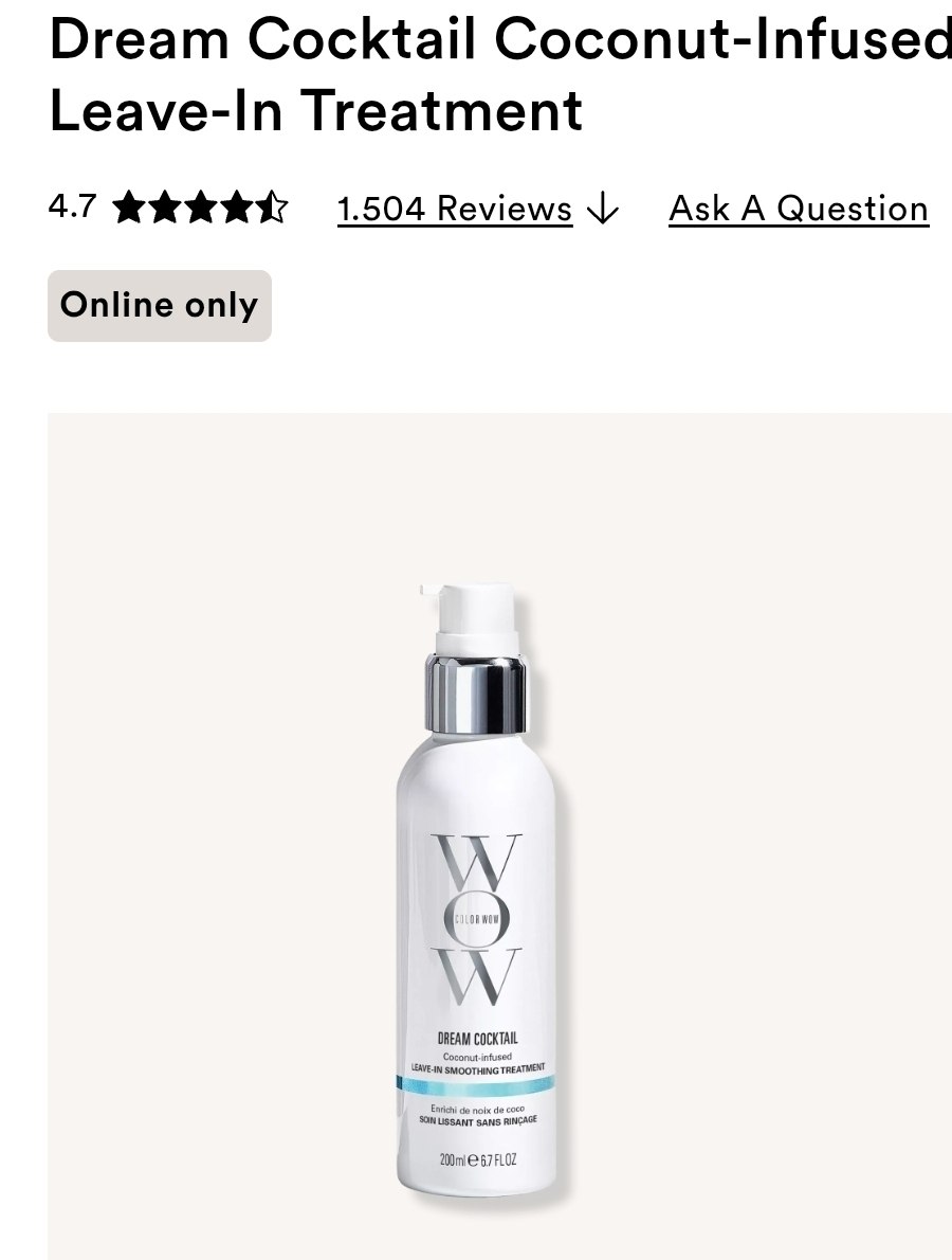 Dream Cocktail Coconut-Infused Leave-In Treatment 6.7oz