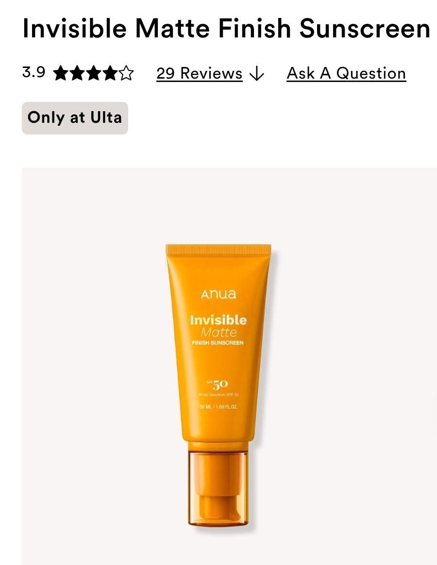 Sunscreen