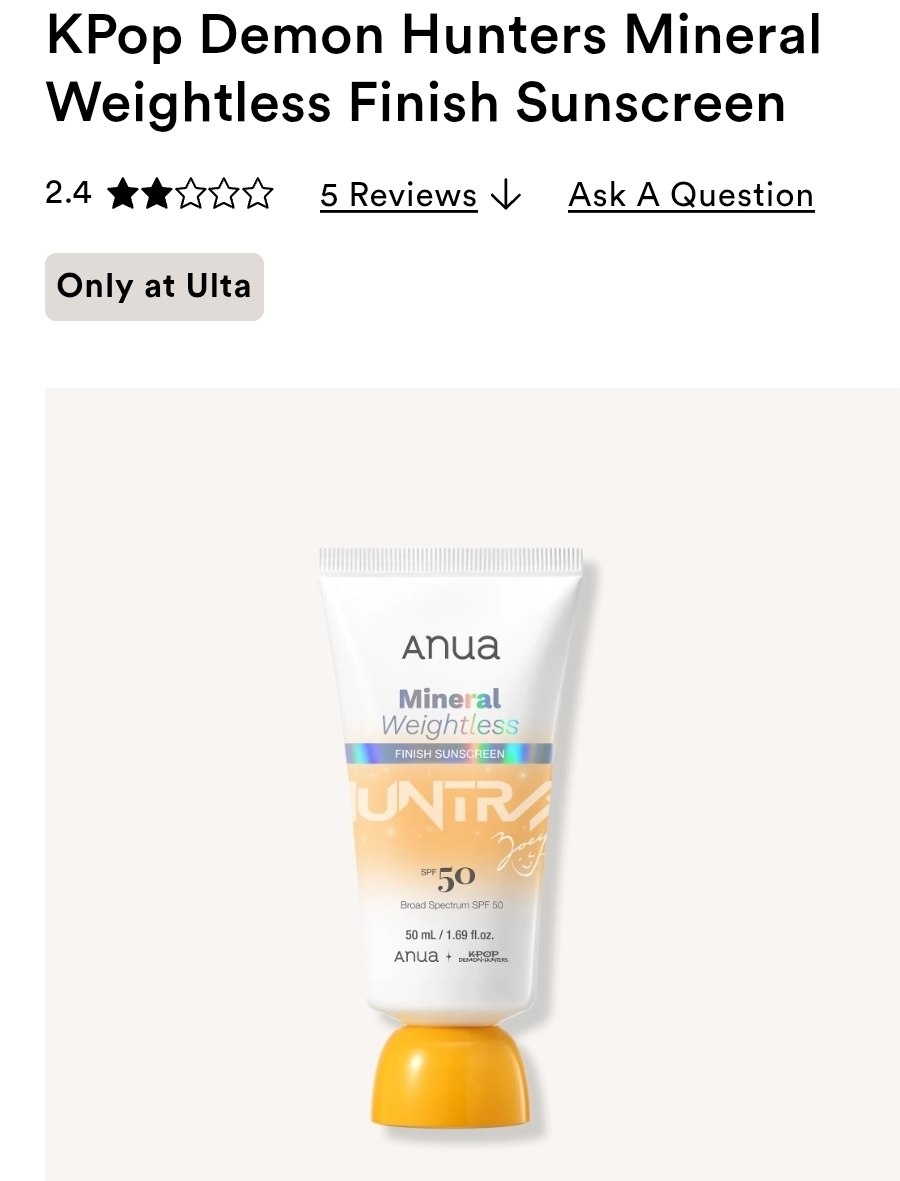 Sunscreen