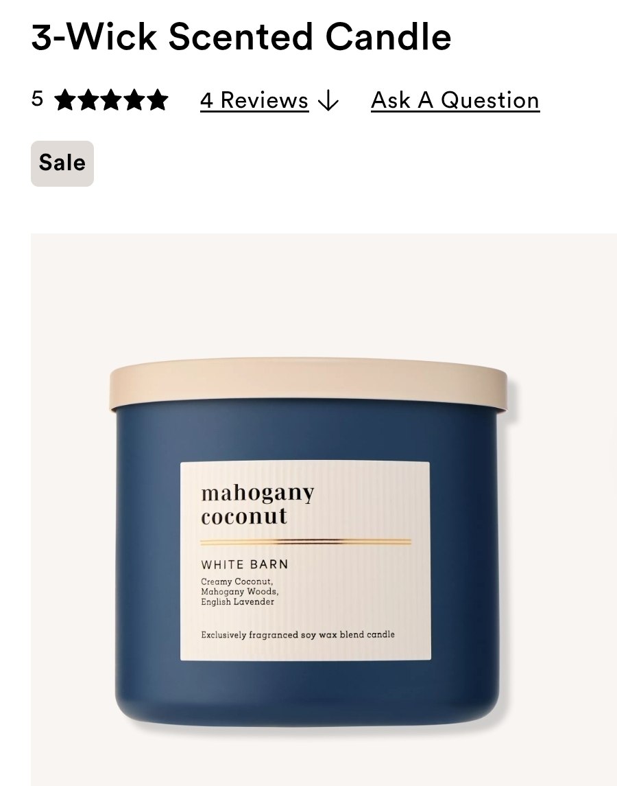 3-Wick Candle