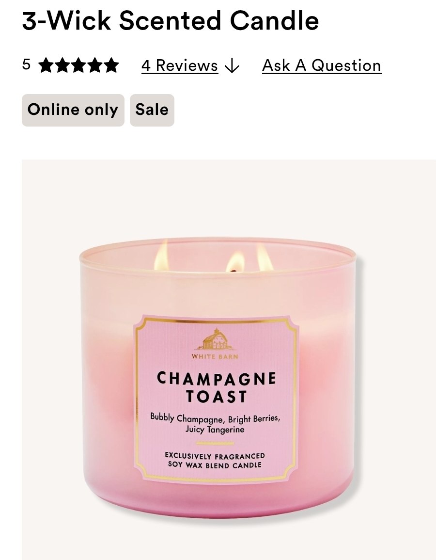 3-Wick Candle