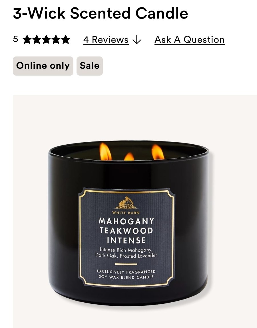 3-Wick Candle