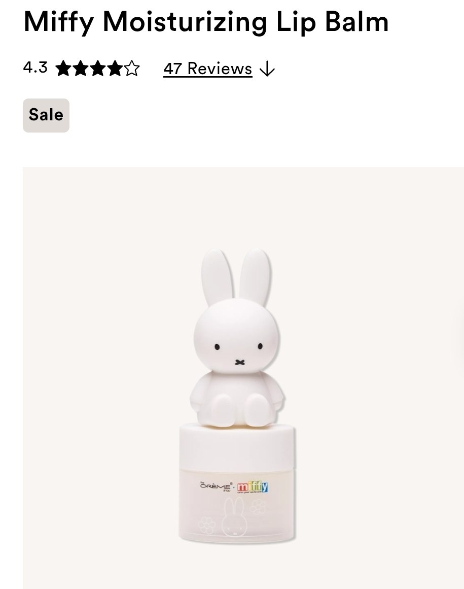 Miffy Moisturizing Lip Balm