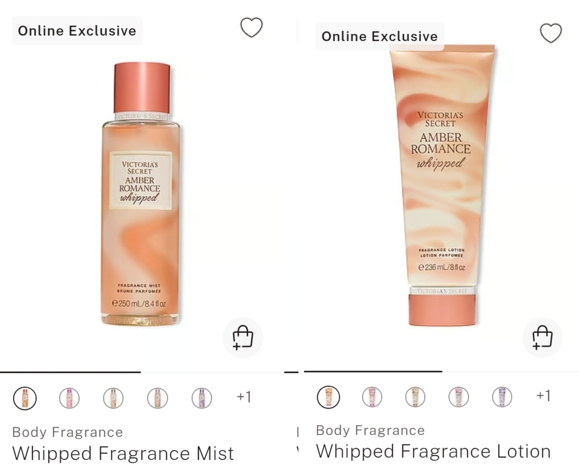 Body Lotion + Body Mist