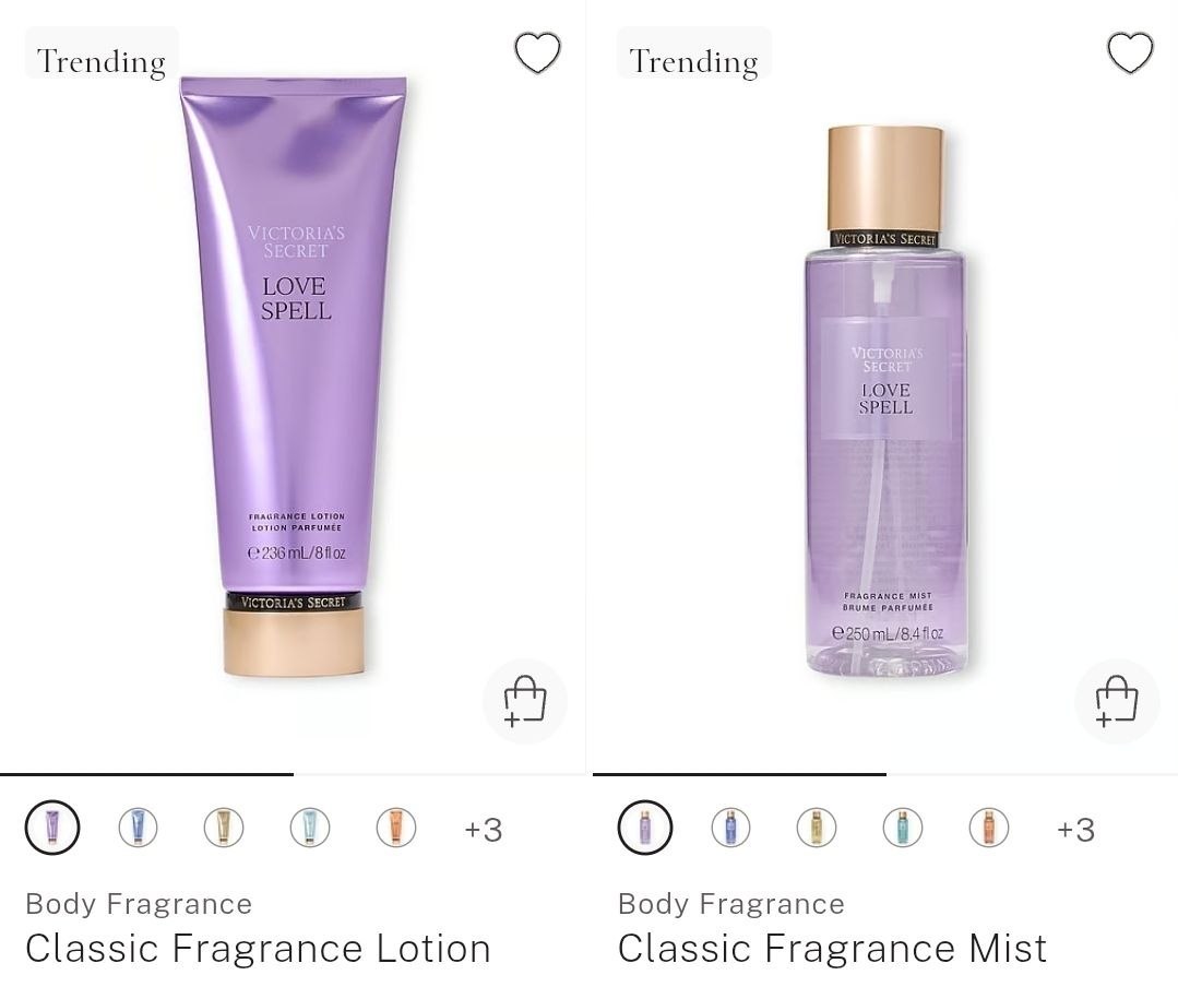 Body Lotion + Body Mist