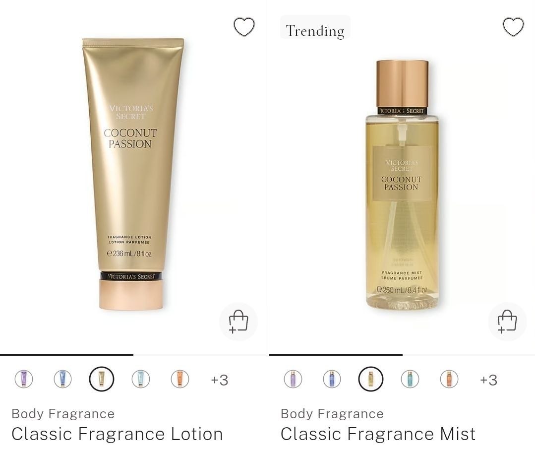Body Lotion + Body Mist
