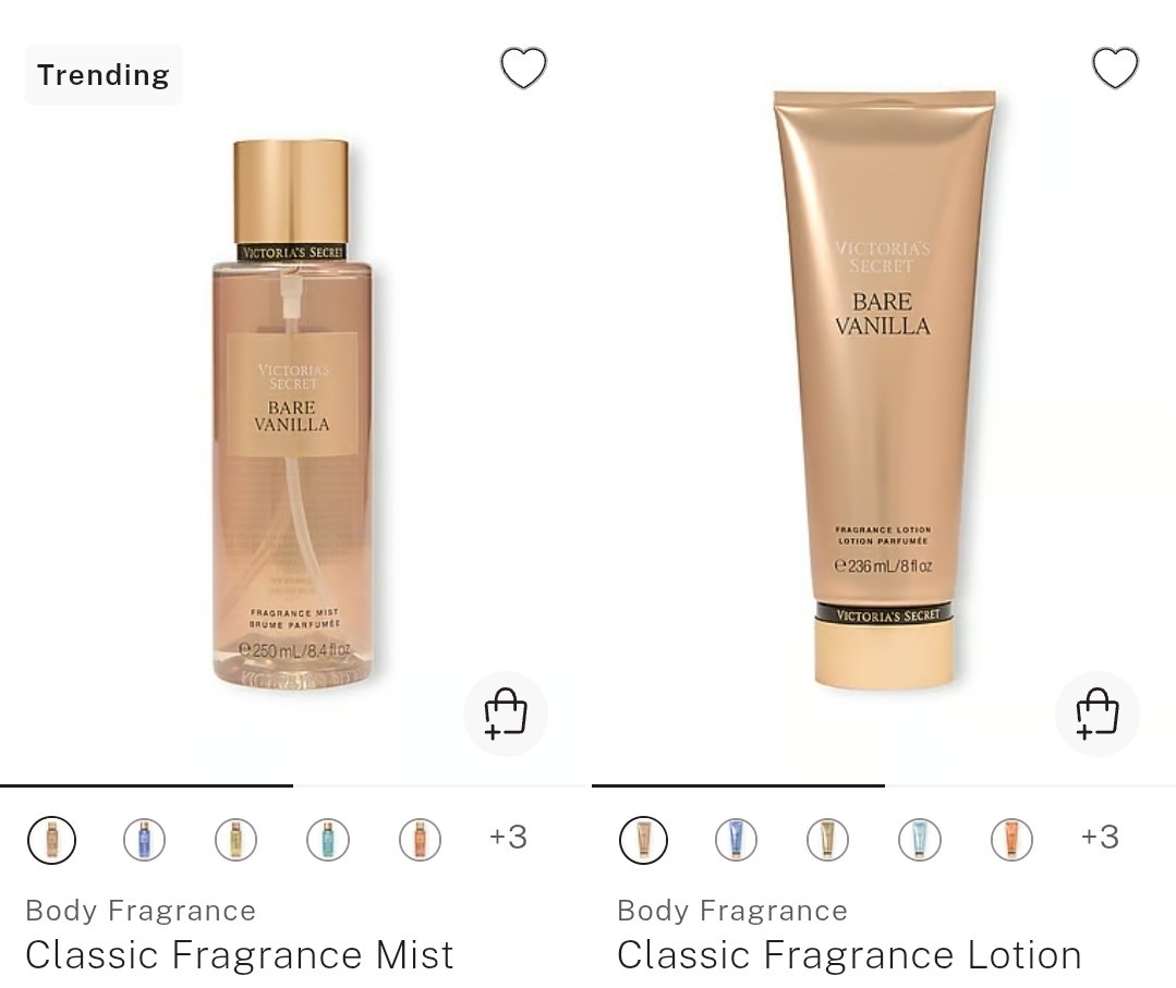 Body Lotion + Body Mist