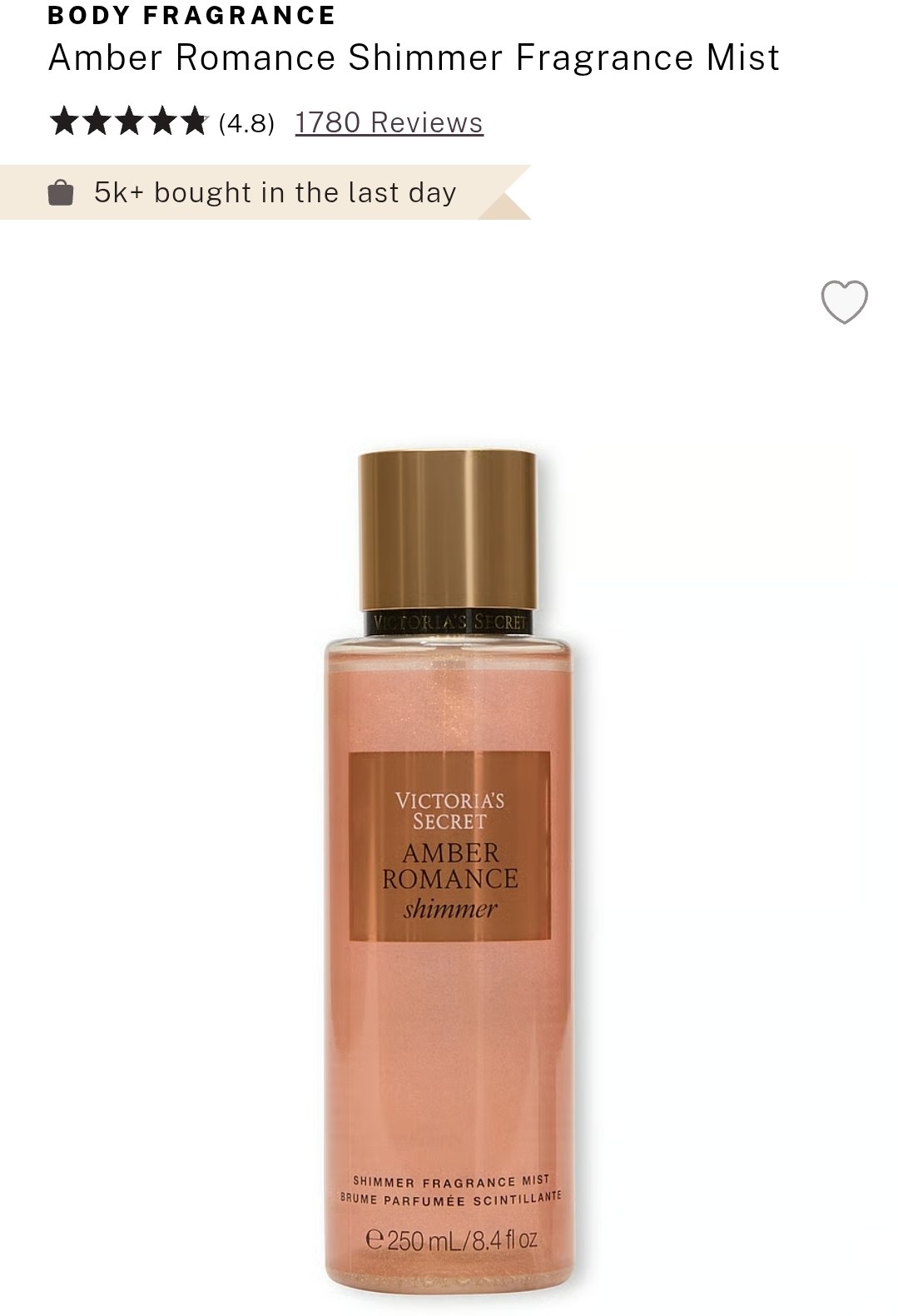 Shimmer Fragrance Mist