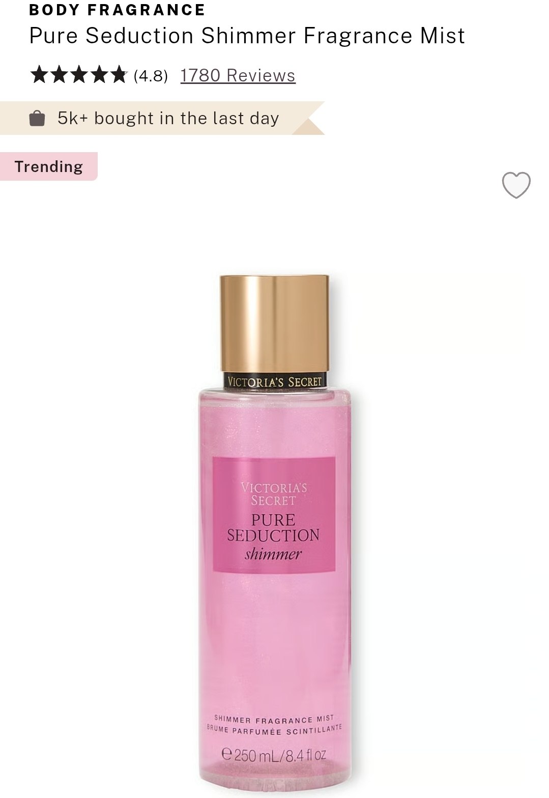 Shimmer Fragrance Mist