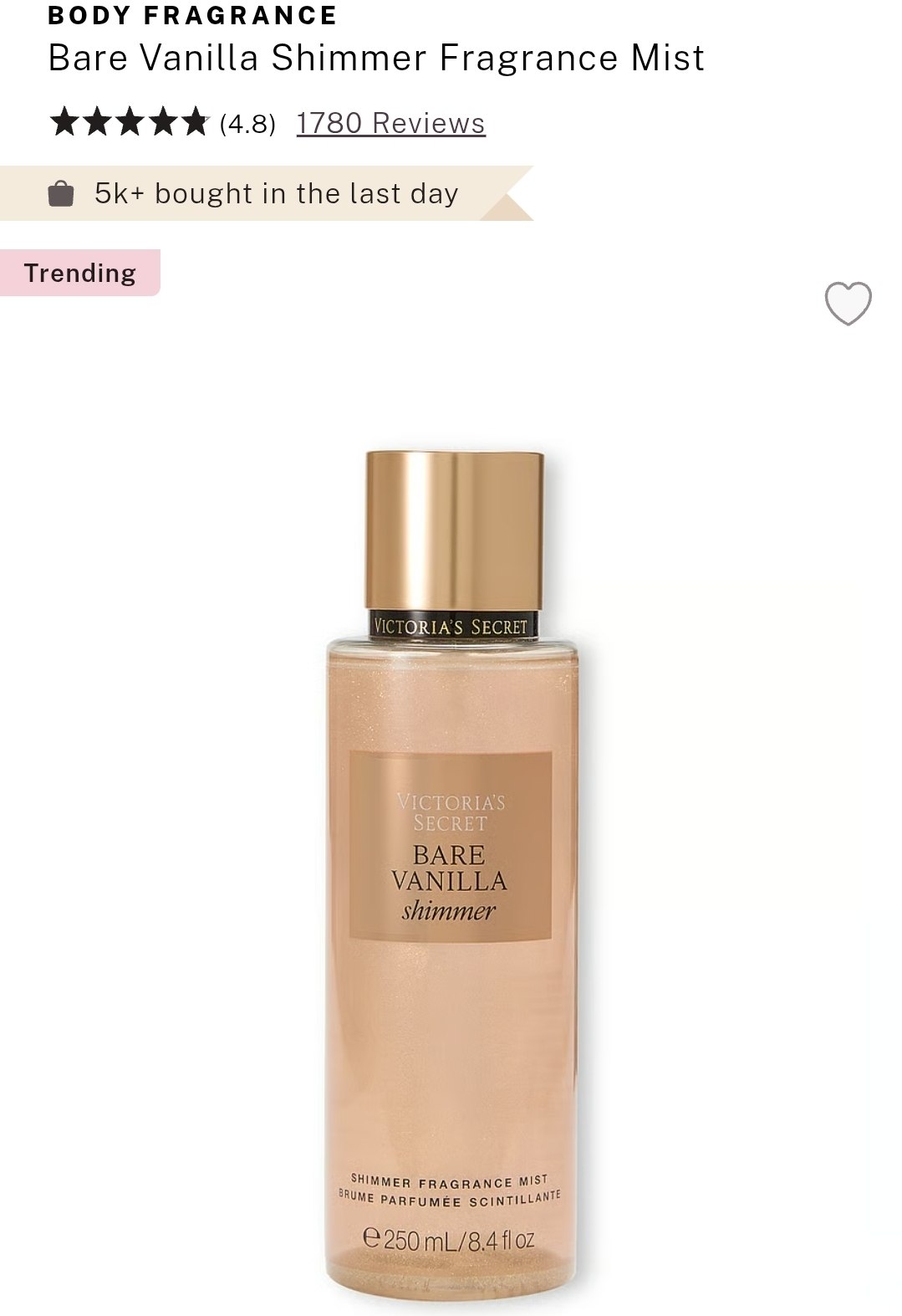 Shimmer Fragrance Mist