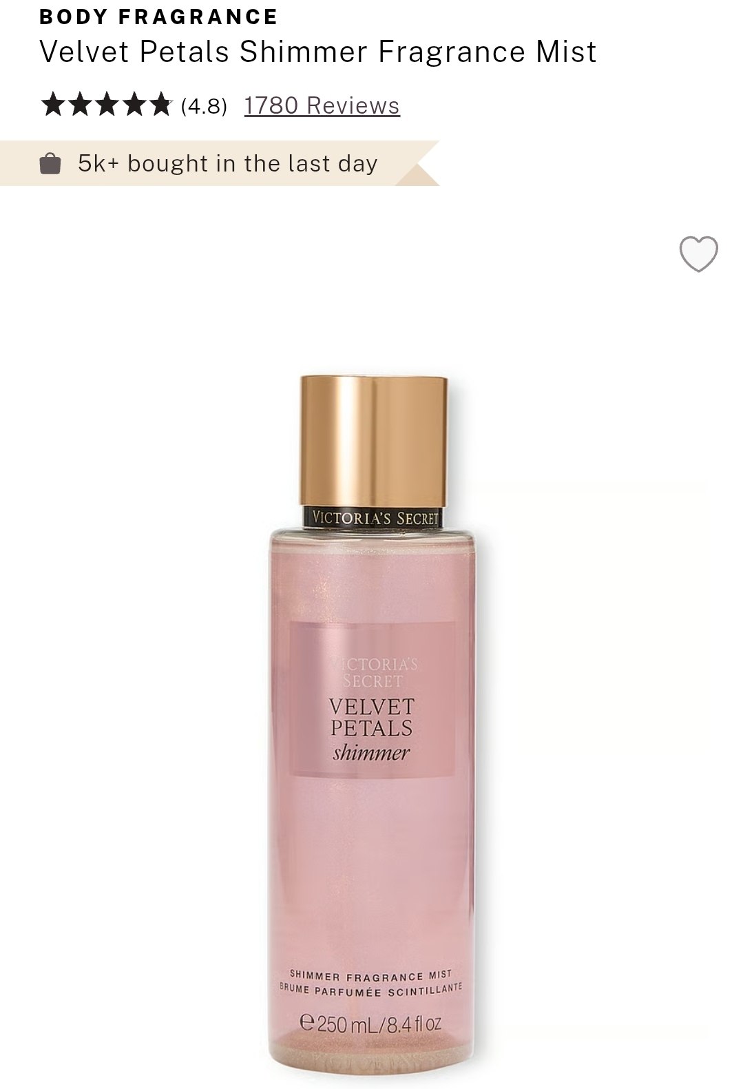 Shimmer Fragrance Mist