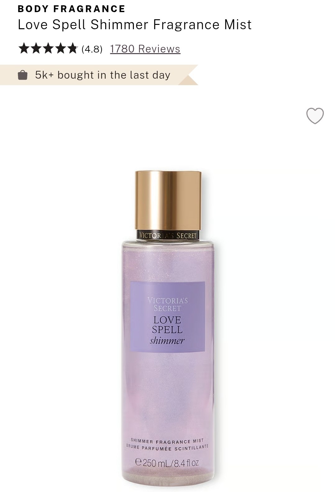 Shimmer Fragrance Mist