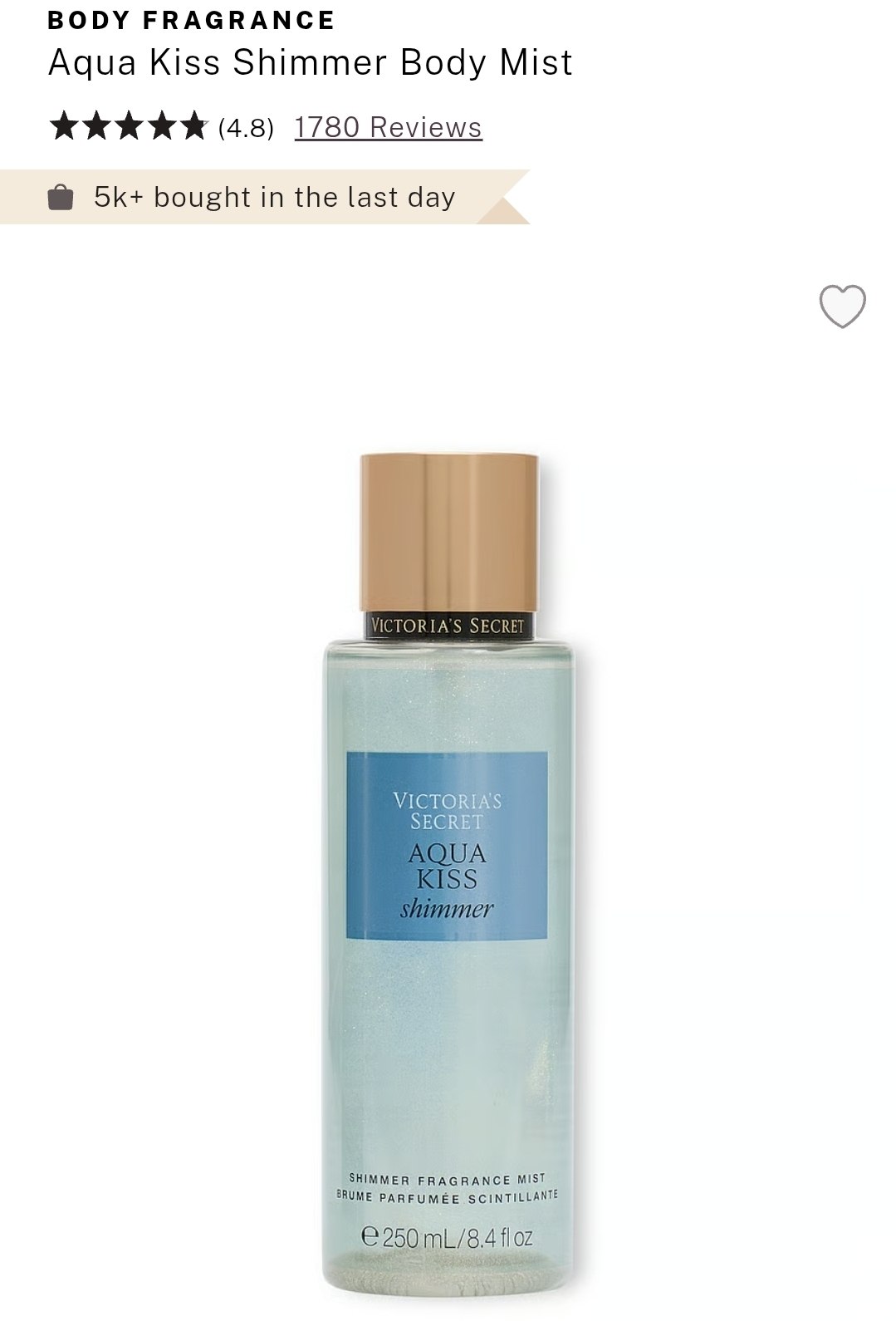 Shimmer Fragrance Mist