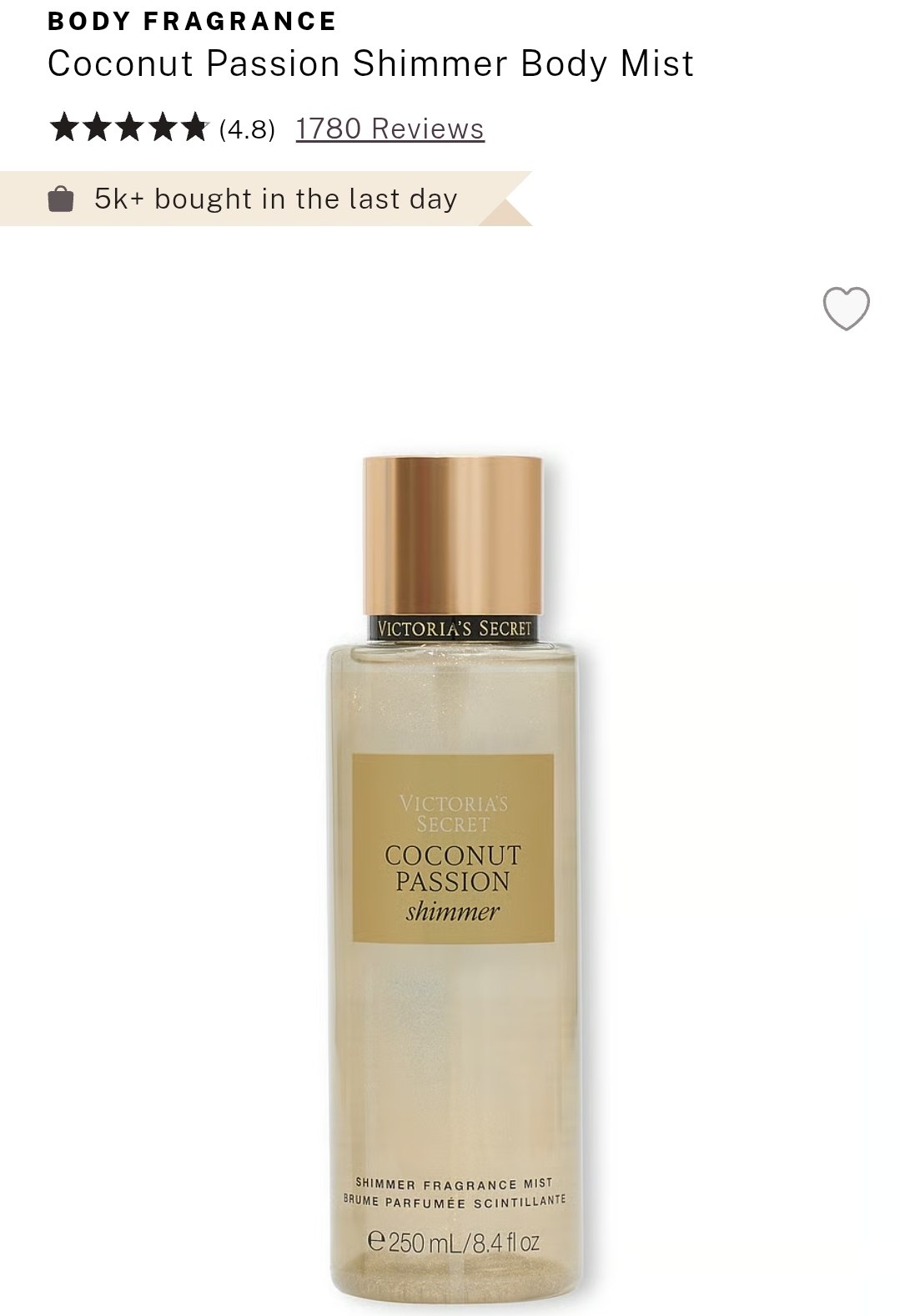 Shimmer Fragrance Mist
