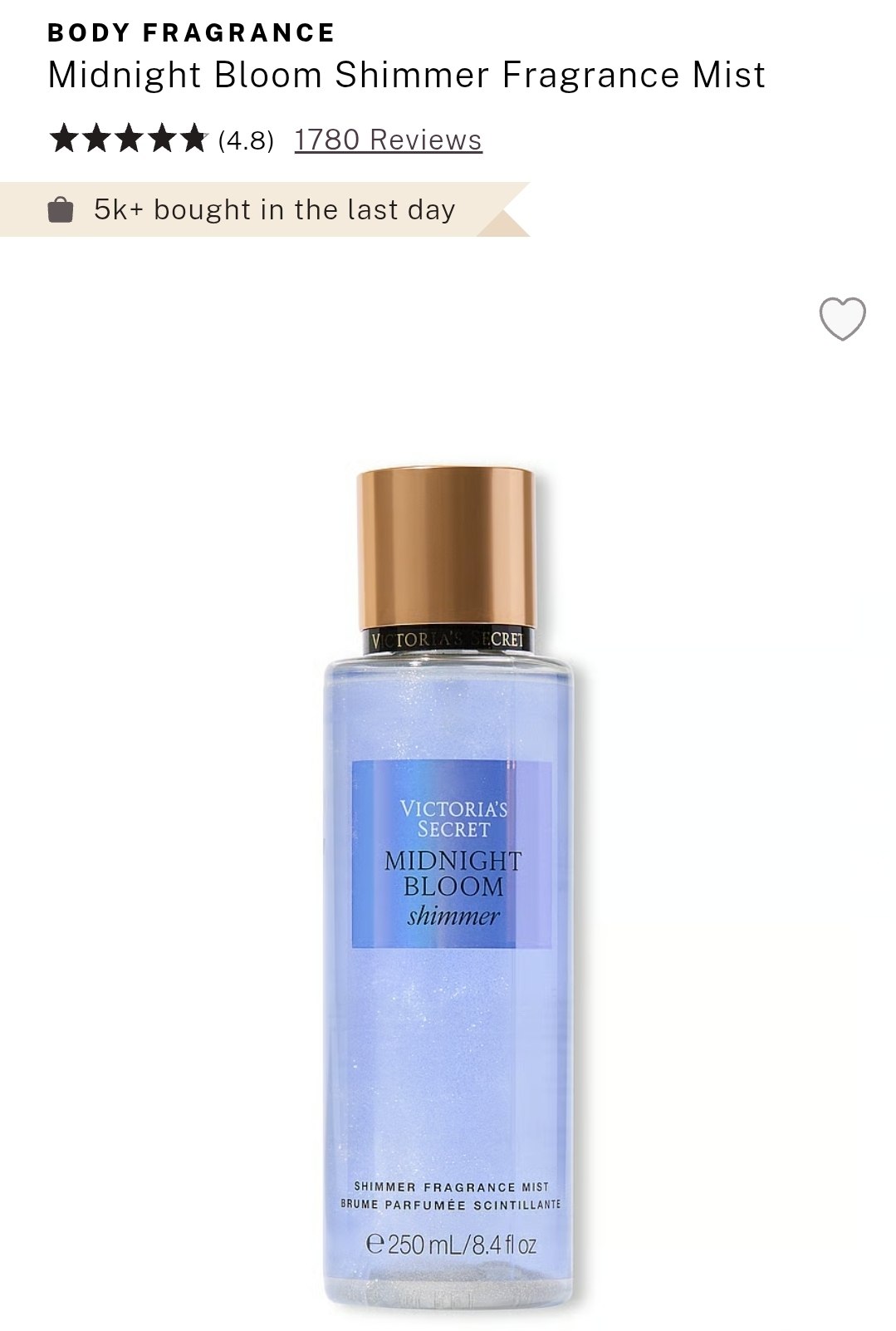 Shimmer Fragrance Mist
