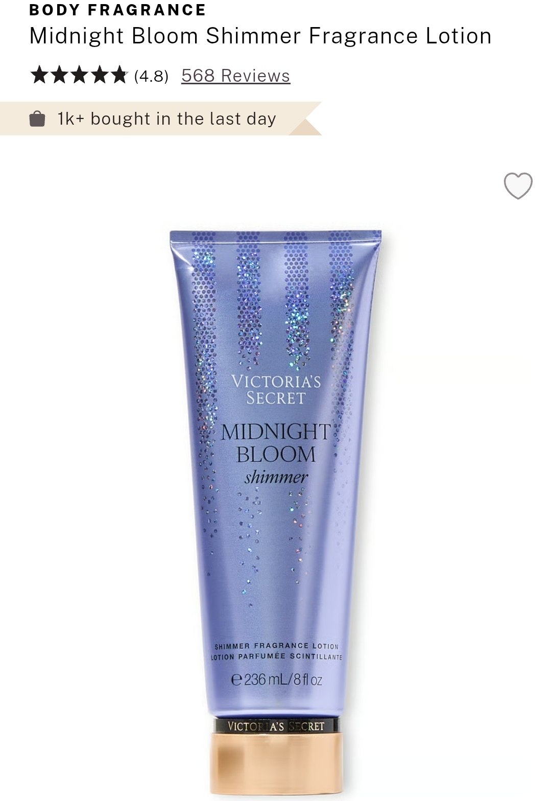 Shimmer Fragrance Lotion