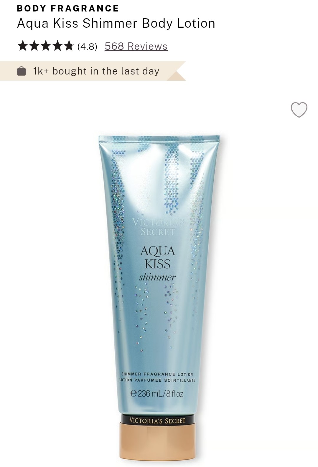 Shimmer Fragrance Lotion