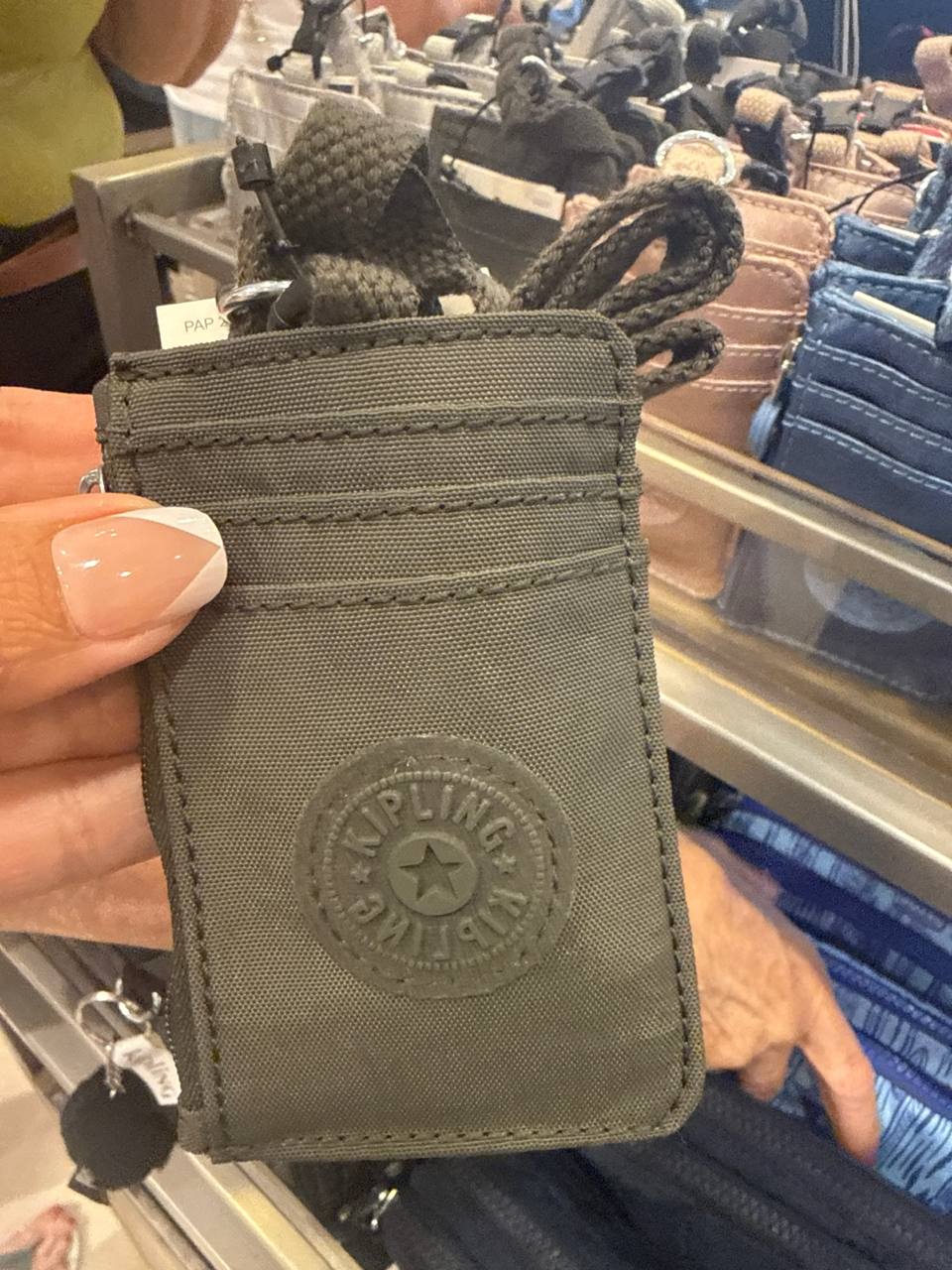 Leroy2 porta cartão com alça para pescoço