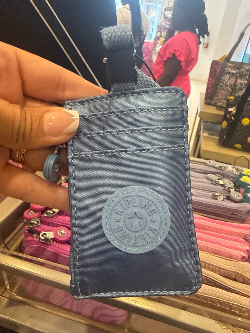 Leroy2 porta cartão com alça para pescoço