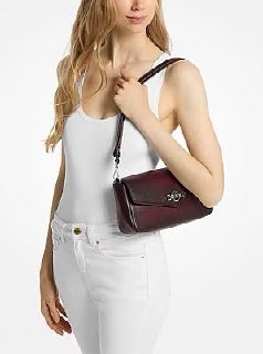 KACEY MD FLAP SHLDR LEATHER com alça conversível