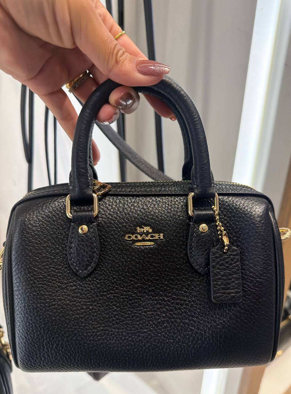 mini Bolsa Baú com alça crossbody