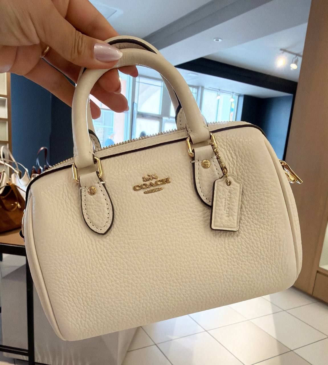 mini Bolsa Baú com alça Extra crossbody