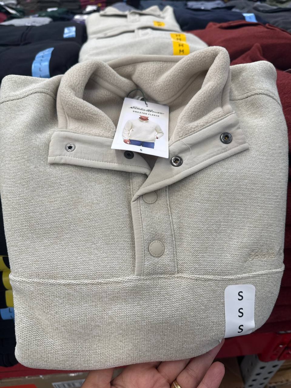   suéter com fleece Eddie Bauer
