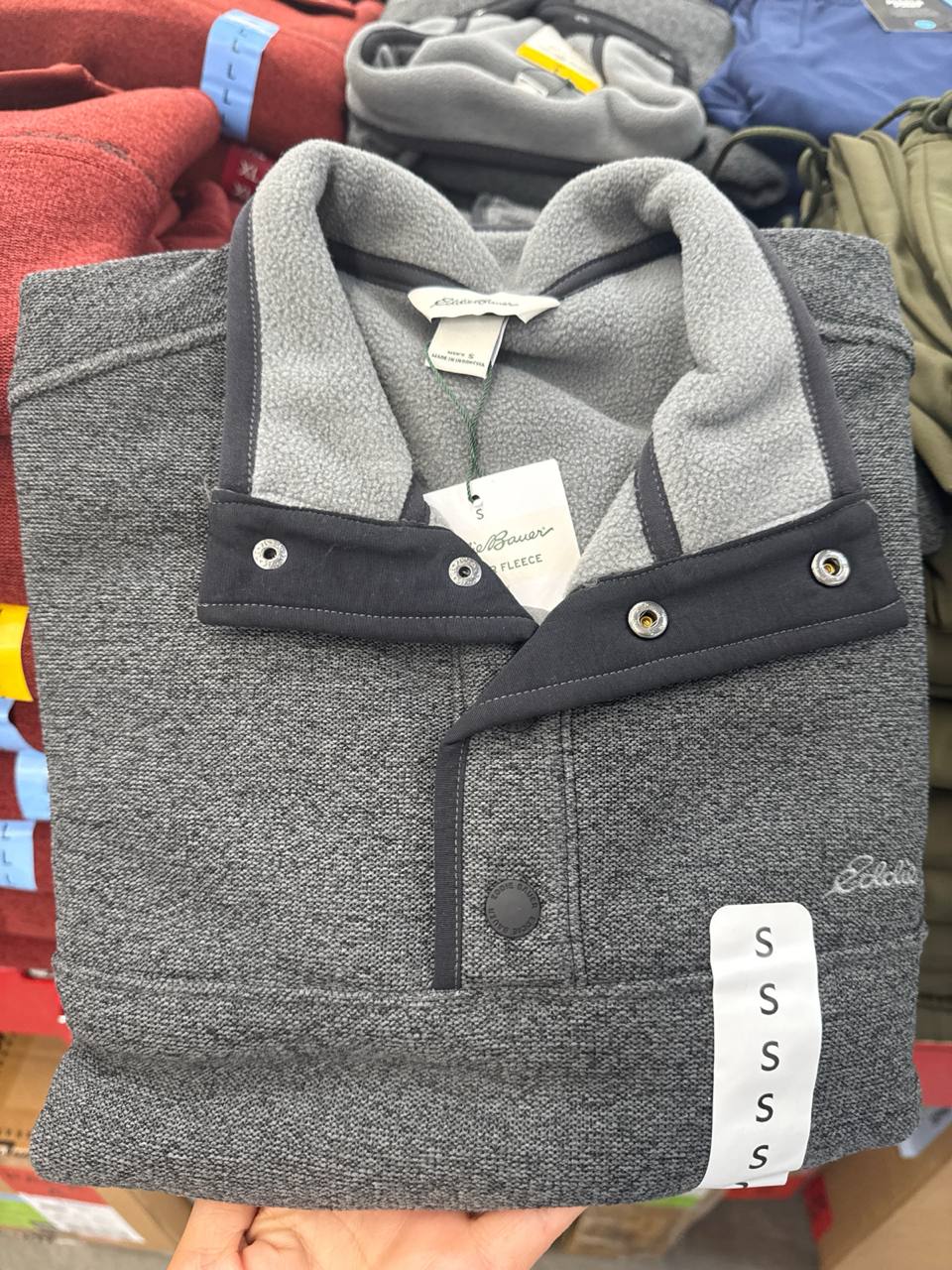   suéter com fleece Eddie Bauer