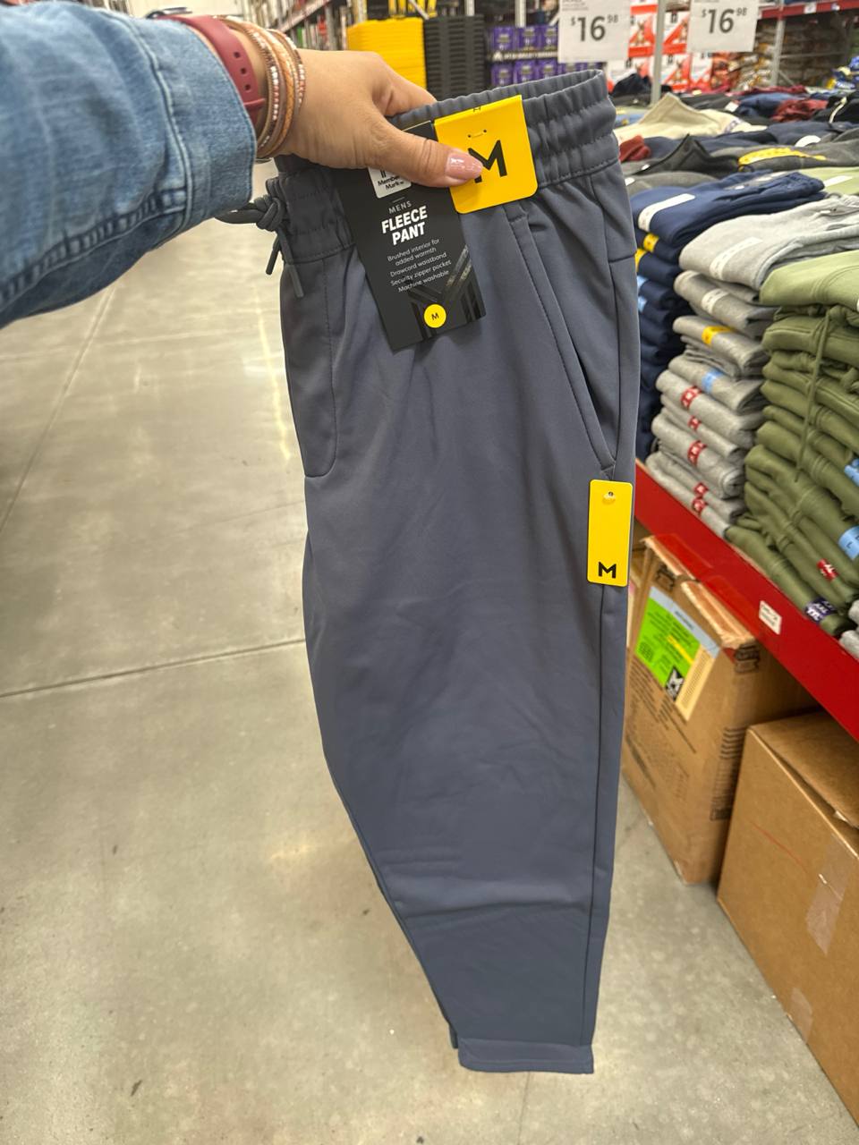   calça  Fleece  Members Mark