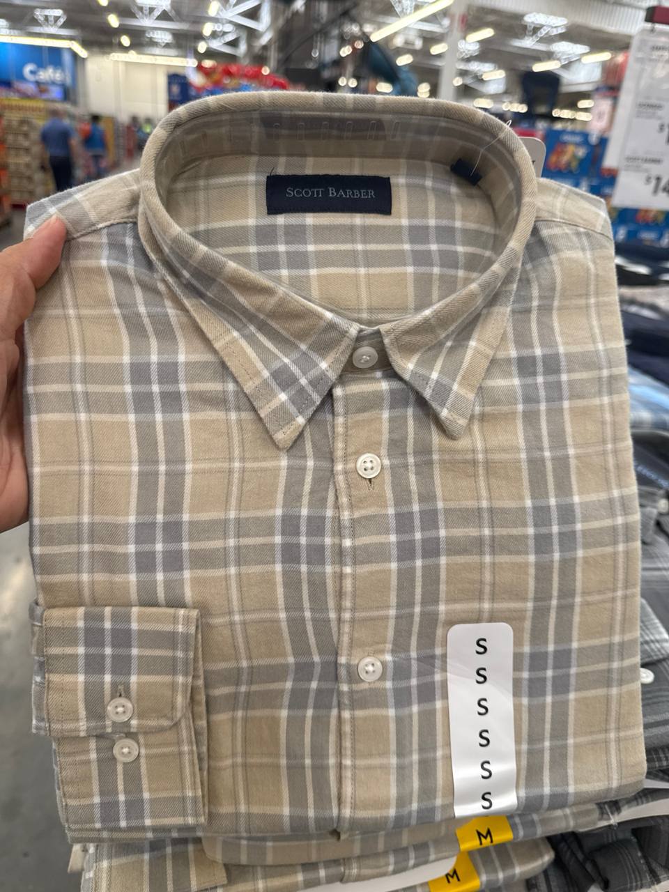   camisa manga longa flanelada Scott Barber